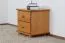 table de nuit en pin massif couleurs aulne Junco 133 - Dimensions 41 x 42 x 35 cm (h x l x p)