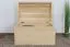 Coffre en bois de pin massif, naturel 184 - Dimensions : 44 x 68 x 43 cm (H x L x P)