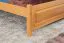 Lit simple / lit d'appoint en pin massif, couleur aulne 78, avec sommier à lattes - 100 x 200 cm