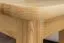 Tabouret en bois de pin massif, naturel 005 - Dimensions 45 x 35 x 35 cm (h x l x p)