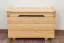 Coffre en bois de pin massif, naturel 004 - Dimensions 47 x 43 x 67 cm (H x L x P)