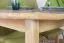 Table en bois de pin massif naturel Junco 230A - 75 x 140 cm (L x l)