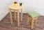 Ronde Bois massif Table à manger 60x60 cm Pin massif, Couleur: Naturel