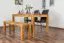 Table de salle à manger Wooden Nature 117 chêne massif huilé - 140 x 90 cm (L x P)