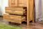 Armoire à portes battantes / Penderie Wooden Nature 129 Chêne massif - 180 x 90 x 40 cm (h x l x p)