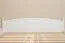 Lit double / lit d'appoint en pin massif blanc 81, avec sommier à lattes - Dimensions 180 x 200 cm