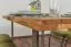 Table de salle à manger Wooden Nature 414 chêne massif huilé, plateau rustique - 160 x 90 cm (L x P)