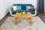 Table basse en pin massif finition couleur érable Junco 484 | 90 x 60 x 50 cm | Design moderne et robuste
