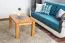 Table basse en pin massif finition couleur érable Junco 484 | 90 x 60 x 50 cm | Design moderne et robuste