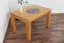 Table basse en pin massif finition couleur érable Junco 484 | 90 x 60 x 50 cm | Design moderne et robuste