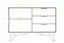 Commode Timaru 10 en chêne sauvage massif huilé - Dimensions : 65 x 90 x 40 cm (h x l x p)
