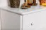 Commode / table de nuit en pin massif blanc Junco 151 - Dimensions : 55 x 100 x 42 cm (H x L x P)