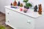 Commode / table de nuit en pin massif blanc Junco 151 - Dimensions : 55 x 100 x 42 cm (H x L x P)