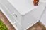 Commode / table de nuit en pin massif blanc Junco 151 - Dimensions : 55 x 100 x 42 cm (H x L x P)