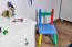 Commode / table de nuit en pin massif blanc Junco 153 - Dimensions : 55 x 60 x 40 cm (H x L x P)