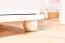 Commode / table de nuit en pin massif blanc Junco 153 - Dimensions : 55 x 60 x 40 cm (H x L x P)