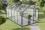 Serre - Serre Radicchio L8, parois : verre trempé 4 mm, toit : 6 mm HKP multiparois, surface au sol : 7,90 m² - Dimensions : 360 x 220 cm (lo x la)