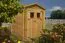 Maison de jardin en madriers 19 mm Hannover - L180 x B180