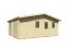 Abri de jardin Sonnstein 01 avec plancher - 40 mm Maison en madriers, surface au sol : 29,75 m², Toit à deux versants, 5 fenêtres avec double vitrage isolant