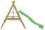 Balançoire double avec élément à grimper 10 en BOIS DE PIN, FSC® - Dimensions : 303 x 180 cm (L x l)
