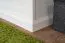 Vitrine Lotofaga 09, Couleur : Blanc / Noyer - 200 x 66 x 48 cm (H x L x P)