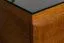 Meuble TV "Postira" 13, couleur : noyer / noir, partiellement massif - Dimensions : 42 x 161 x 51 cm (H x L x P)