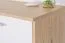Vitrine design chêne/blanc Kavieng 03 | 110 x 99 x 40 cm | Espace de rangement moderne