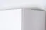 Armoire brillant, Couleur: Blanc / Blanc - 224 x 137 x 56 cm (H x L x P)