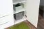 Armoire à portes battantes Siumu 35 | Blanc & Blanc brillant | 224 x 272 x 56 cm | Design moderne