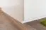 Armoire brillant, Couleur: Blanc / Blanc - 224 x 137 x 56 cm (H x L x P)