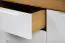 Commode Timaru 13 | Chêne sauvage huilé & blanc | partiellement massif | 63 x 134 x 40 cm