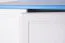 Pin-Armoire Top Qualité, Couleur: Blanc / Bleu 160x90x60 cm