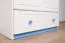 Pin-Armoire Top Qualité, Couleur: Blanc / Bleu 160x90x60 cm