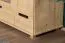 Armoire / armoire à portes battantes en bois de pin massif naturel 008 - Dimensions 190 x 133 x 60 cm (H x L x P)