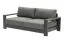 Canapé lounge 3 places London en aluminium - Couleur : Anthracite, Dimensions : 2150 x 840 x 670 mm