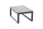 Table d'appoint Lisbonne en aluminium - Couleur : aluminium gris, Dimensions : 690 x 500 x 320 mm