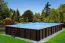 Piscine de jardin rectangulaire Sunnydream 08, 7,90 x 4,00 mètres, avec système de filtration Premium, média filtrant, échelle de piscine, liner de piscine, voile de fond et voile de paroi, raccords d'angle en acier inoxydable