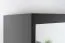 Armoire à portes coulissantes / Penderie Bisaurin 3D avec miroir, Couleur : Noir - Dimensions : 200 x 150 x 62 cm ( H x L x P)