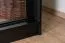Armoire à portes coulissantes / Penderie Bisaurin 3D avec miroir, Couleur : Noir - Dimensions : 200 x 150 x 62 cm ( H x L x P)