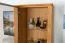 Vitrine Jussara 03, Couleur : Nature, Chêne partiellement massif - 201 x 69 x 42 cm (H x L x P)