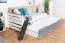 Sommier pour lit d'enfant / lit de jeune Hermann 01, couleur : blanc blanchi / gris, massif - 90 x 190 cm (L x l)