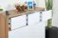 Chambre de jeune - Commode Alard 06, Couleur : Chêne / Blanc - Dimensions : 94 x 120 x 40 cm (H x L x P)