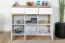 Chambre de jeune - Commode Alard 06, Couleur : Chêne / Blanc - Dimensions : 94 x 120 x 40 cm (H x L x P)