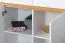 Chambre de jeune - Commode Alard 06, Couleur : Chêne / Blanc - Dimensions : 94 x 120 x 40 cm (H x L x P)