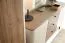Commode | Noyer/Cachemire | 140 x 40 x 81 cm | Pieds métalliques | Chants ABS | 2 portes | Système Push-to-open | 3 tiroirs avec système Soft Close | 4 compartiments | Belladere 04