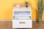 Table de chevet ado Dennis 12 | Esche / Blanc | 51 x 45 x 35 cm | 1 tiroir, design moderne