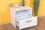 Table de chevet ado Dennis 12 | Esche / Blanc | 51 x 45 x 35 cm | 1 tiroir, design moderne