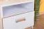 Table de chevet ado Dennis 12 | Esche / Blanc | 51 x 45 x 35 cm | 1 tiroir, design moderne