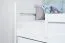 Lit enfant ou adolescent Milo 36 | 2 tiroirs + sommier | Blanc | Pin massif | 90 x 200 cm | Montage facile