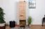 Bureau - Armoire étroite, Couleur: Chêne / Gris - Dimensions: 187 x 45 x 56 cm (H x L x P)